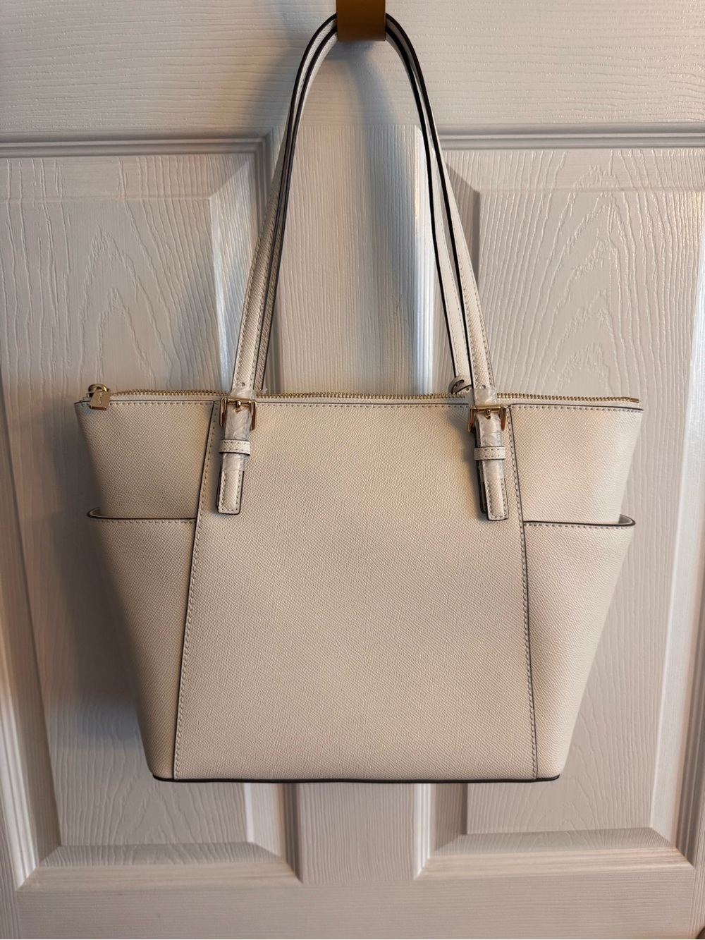 Michael Kors Jet Set Tote in Optic White - Picture 11 of 11